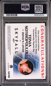 2013 James Bond Autographs & Relics Tonia Sotiropoulou LE Auto PSA 10 Gem Mint